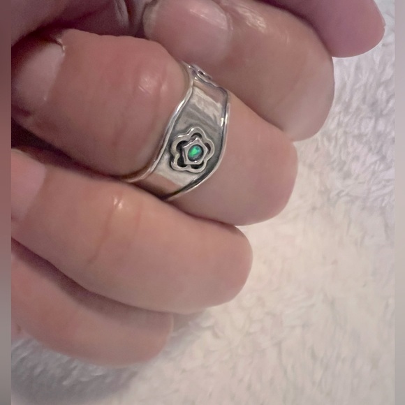 Vintage Shube’s Sterling Genuine Opal .925 Ring - Picture 2 of 9